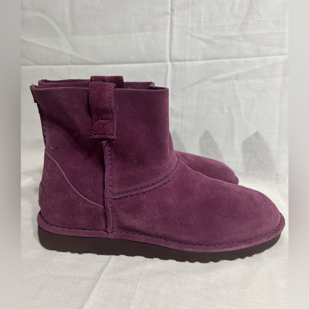 UGG Purple Suede Ankle Boots - Picture 2 of 8